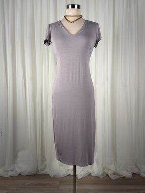 see you monday bodycon dress | Dresses | See You Monday Gray Web Collection: Matcha Burgundy Ribbed Knit Cold Size:40W X 34L